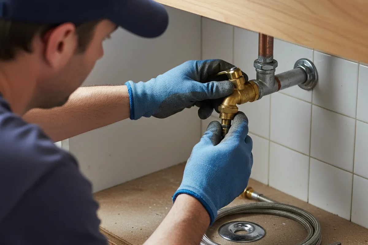Shutoff valve and fitting work during Faucet and Fixture Repair in Gales Creek